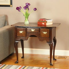 Antique George II English Oak Lowboy Side Table, Circa 1740s