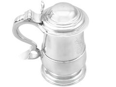 Antike George II Newcastle Sterling Silber Tankard (1759)