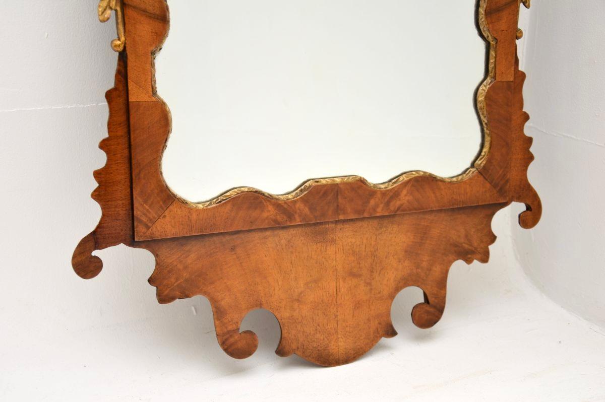 Mid-18th Century Antique George II Period Walnut Mirror For Sale