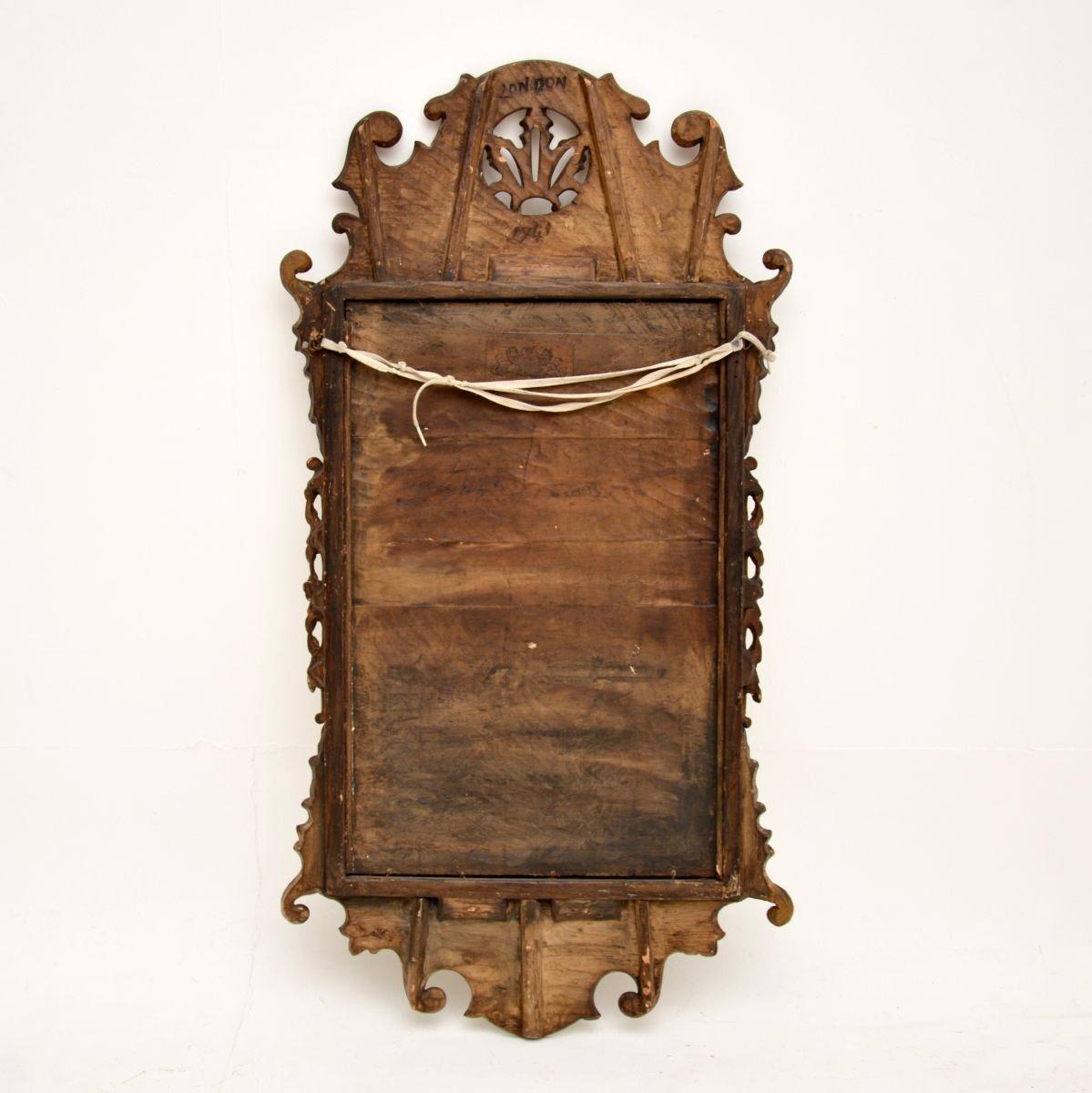Antique George II Period Walnut Mirror For Sale 2