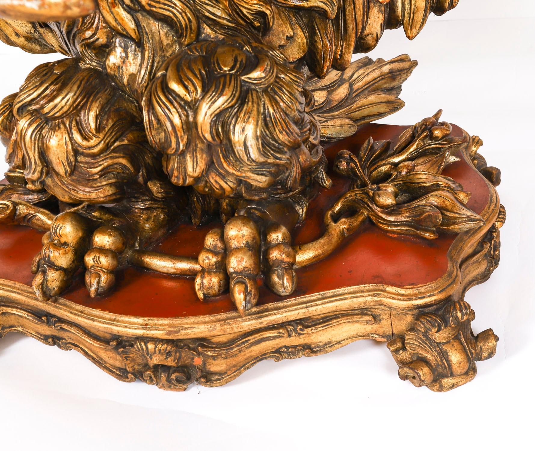 Antiker George II Revival Rouge Marmor gekrönt Eagle Centre Table 20. im Angebot 7