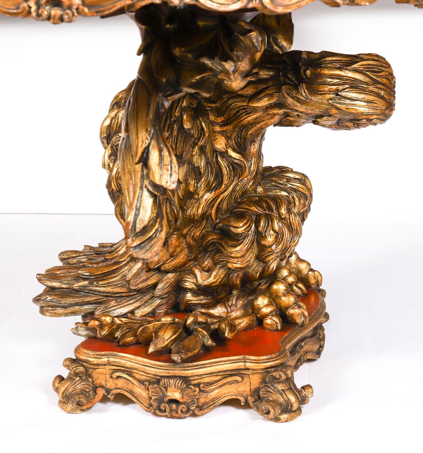 Antiker George II Revival Rouge Marmor gekrönt Eagle Centre Table 20. im Angebot 9