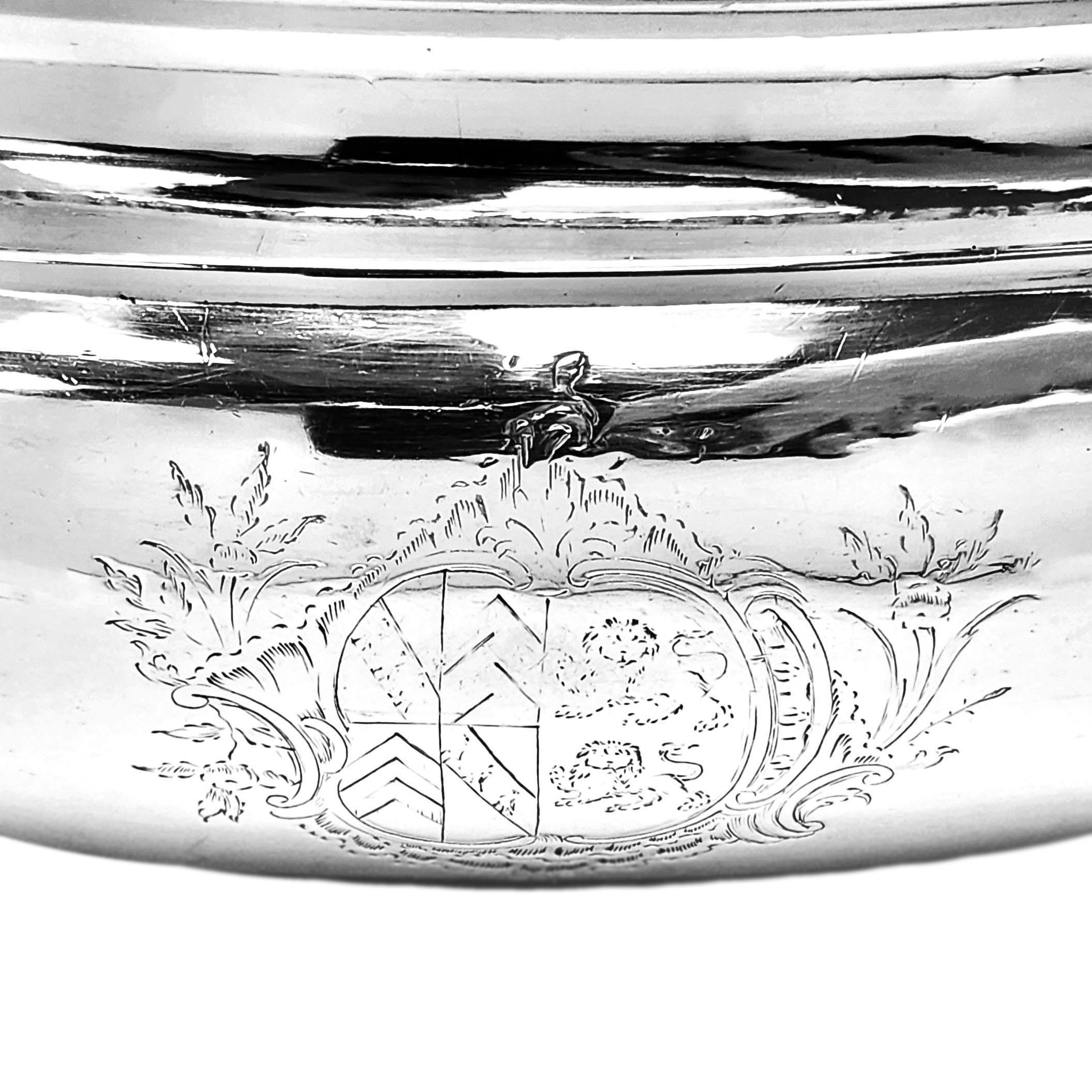 18th Century and Earlier Antique George II Silver Soup Tureen Serving Dish 1750 London England