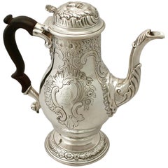 Antique George II Sterling Silver Coffee Pot