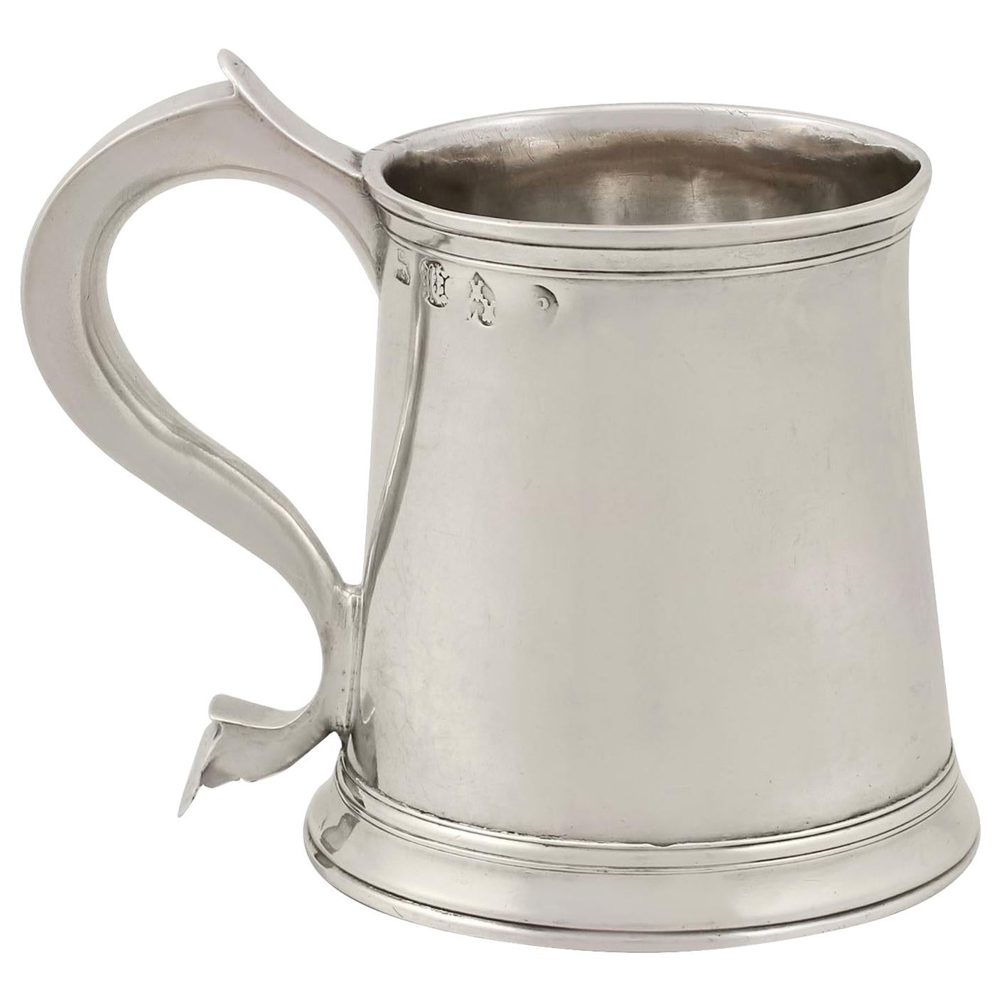 Antique George II Sterling Silver Ladies Mug by George Bulman, 1728