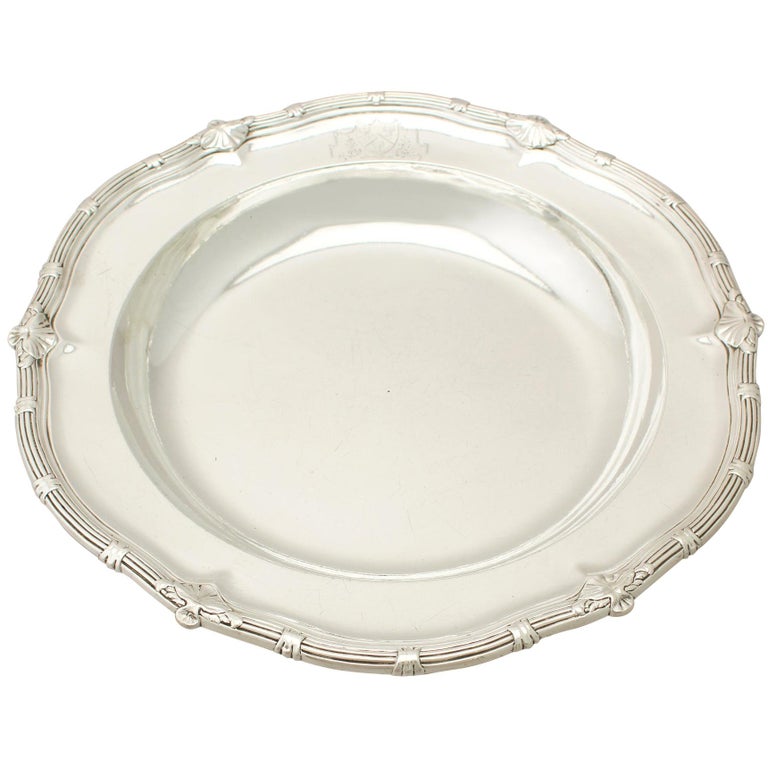 Antique II Sterling Silver Serving Dish For Sale at 1stdibs