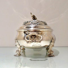 Antique George II Sterling Silver Soup Tureen London 1739 Peter Archambo