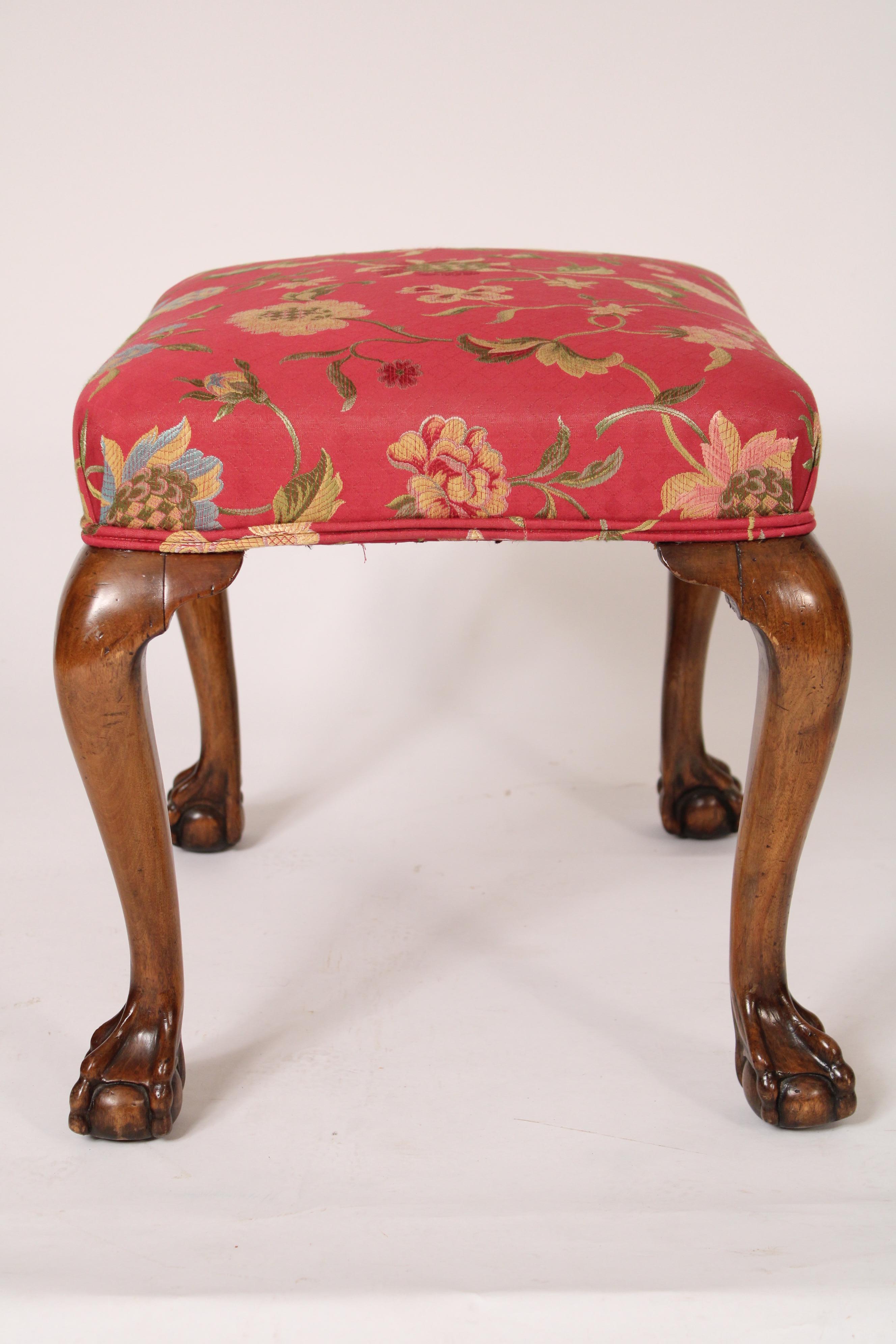 Antique George II Style Mahogany Bench In Good Condition For Sale In Laguna Beach, CA