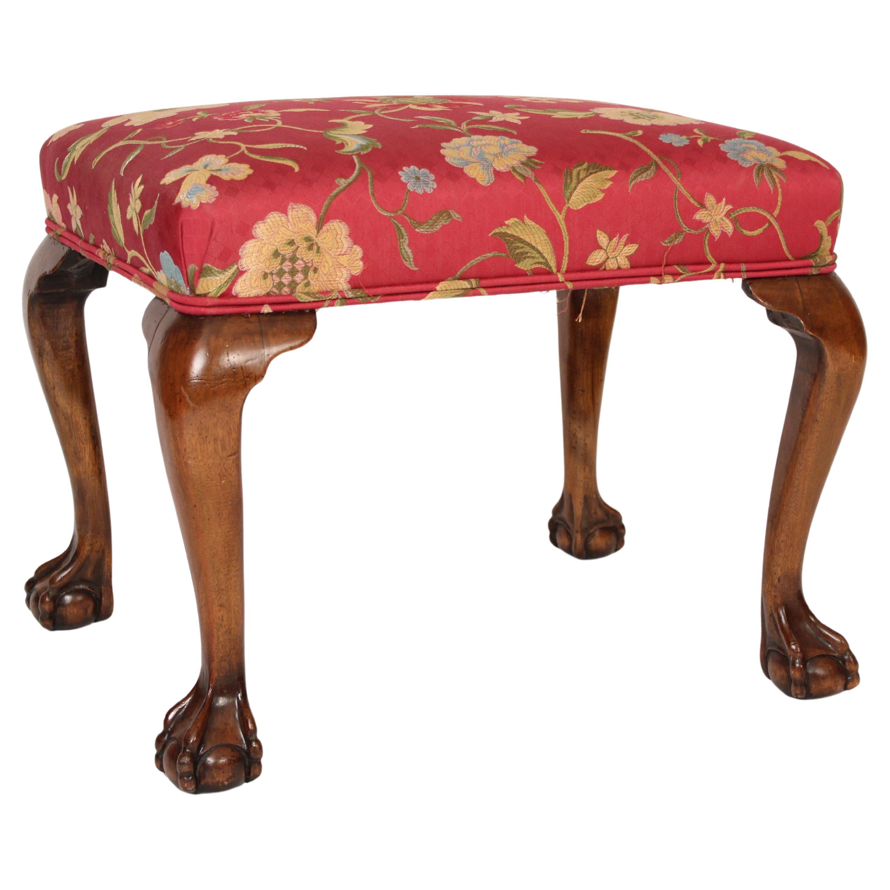 Antique George II Style Mahogany Bench For Sale