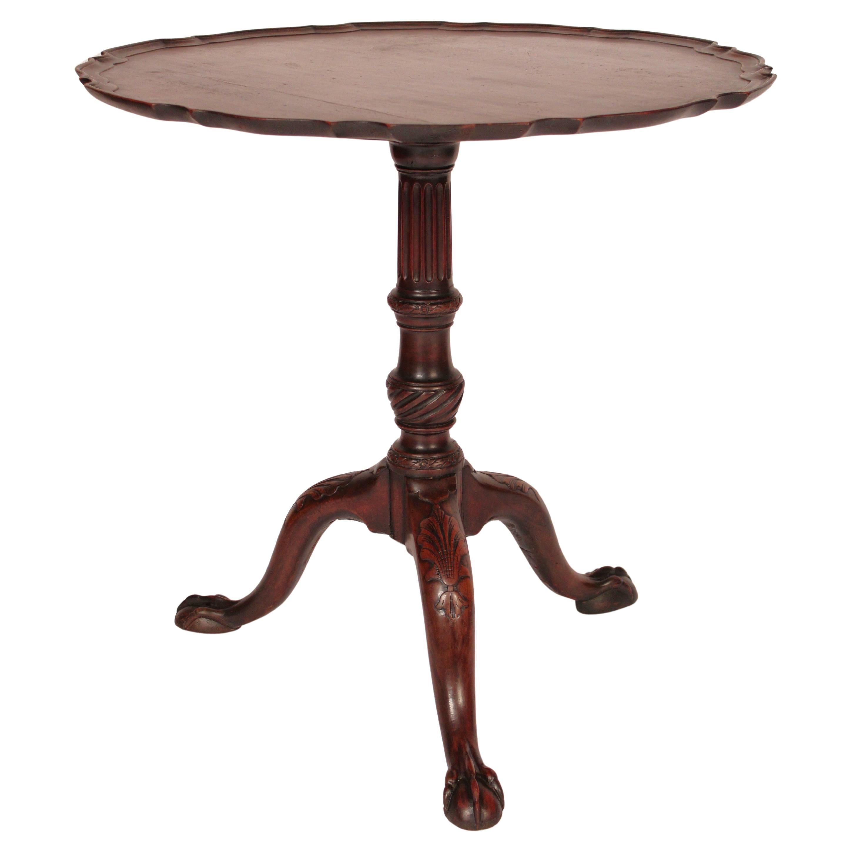 Antique George II Style Mahogany Pie Crust Table