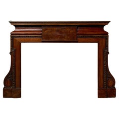 Antique George II Style Oak Fireplace
