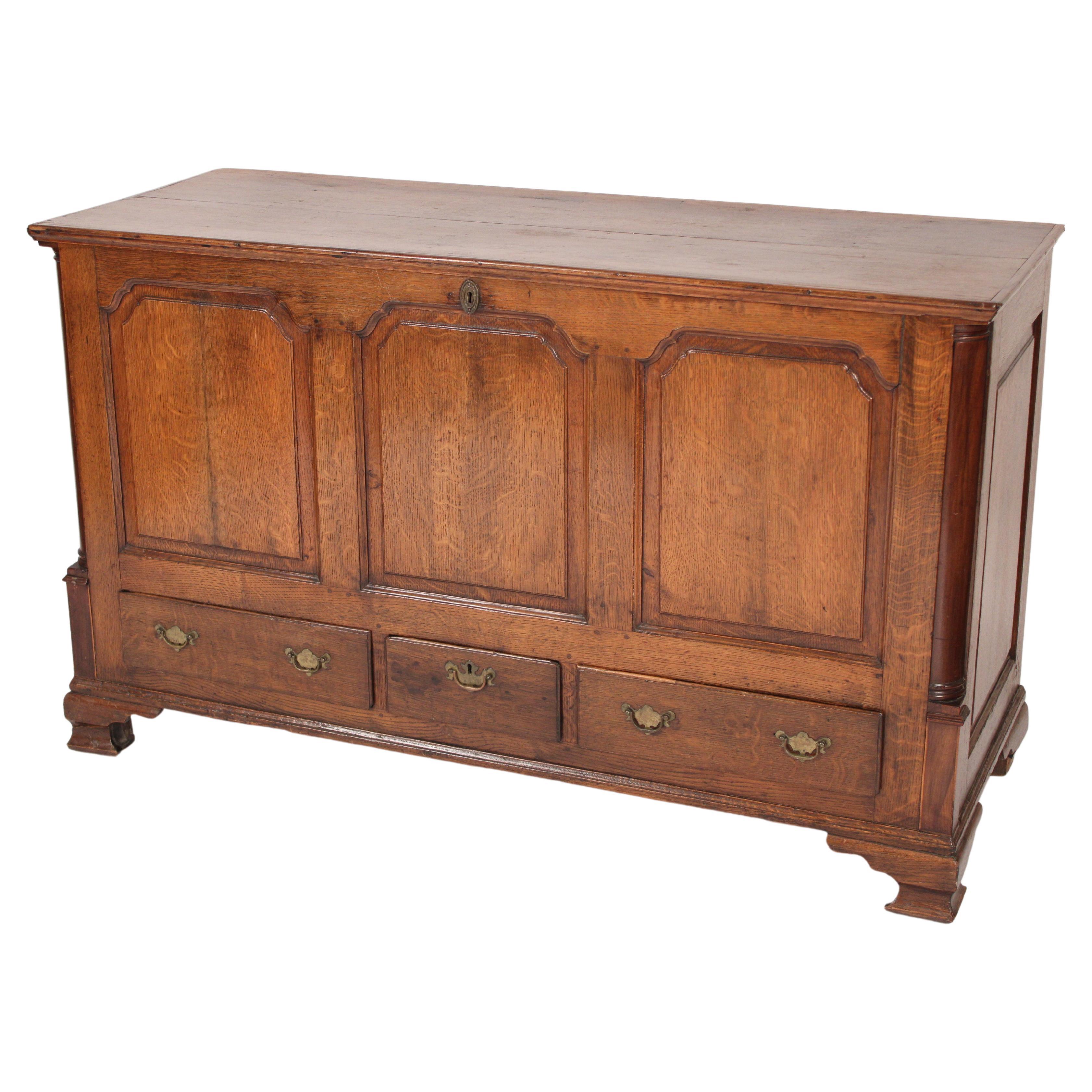 Antique English Oak Mule Chest at 1stDibs