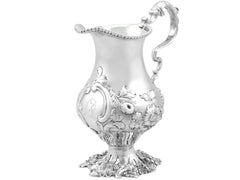 Antique George III 1761 Sterling Silver Cream Jug