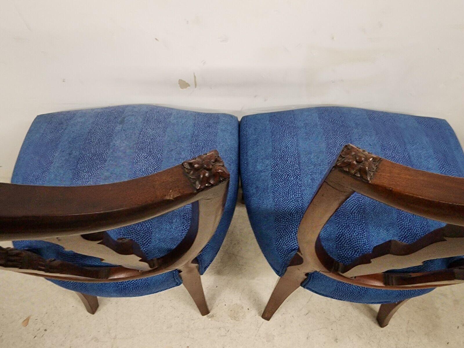 Antique George III Accent Side Chairs Shield Back Mahogany 19th Century Set of 2 For Sale 8