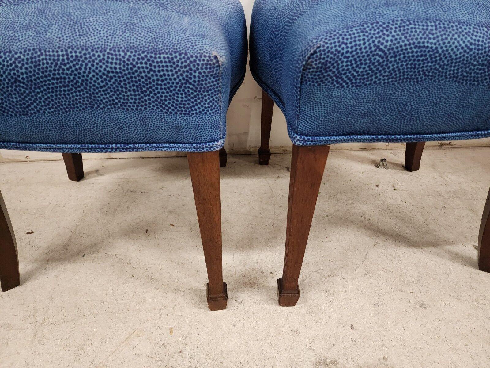 Antique George III Accent Side Chairs Shield Back Mahogany 19th Century Set of 2 For Sale 9