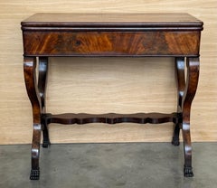 Antique George III Antique Mahogany Card/Side Table