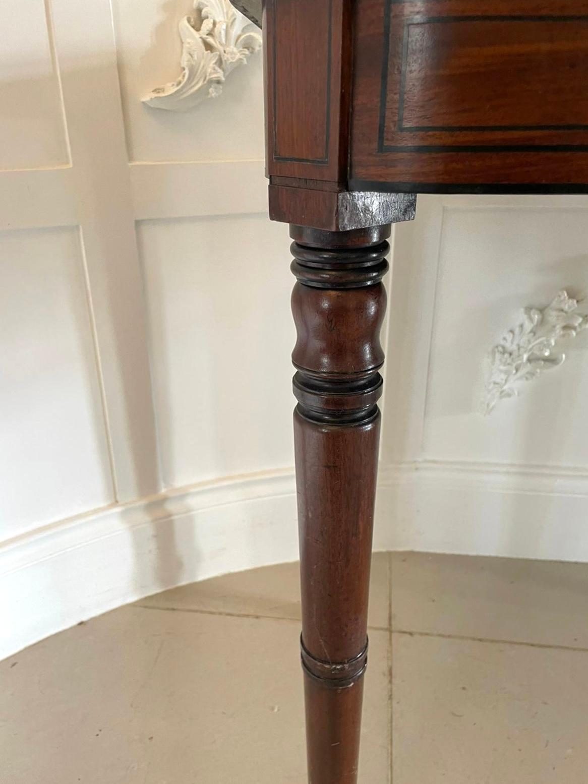 Antique George III Antique Mahogany Card/Side Table For Sale 4