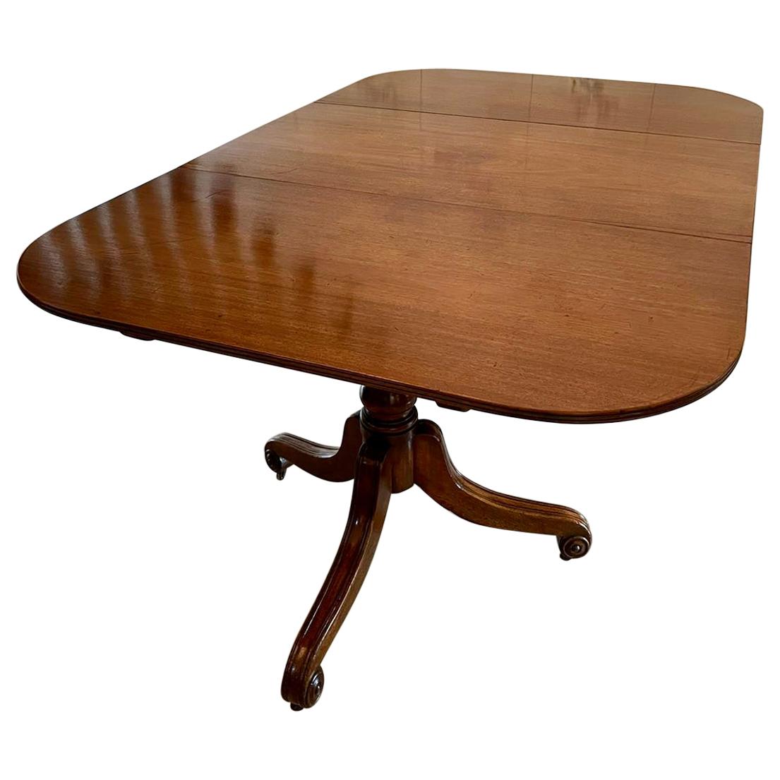 A Very Large III Five Pedestal Dining Table, c1780 For Sale at