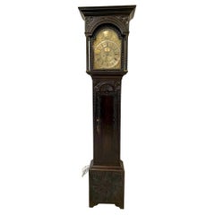 Antique George III Carved Oak Longcase Clock by Henricus Baker of Appleby
