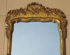 ANTIQUE GEORGE III CHIPPENDALE STYLE GILTED WALL MiRROR