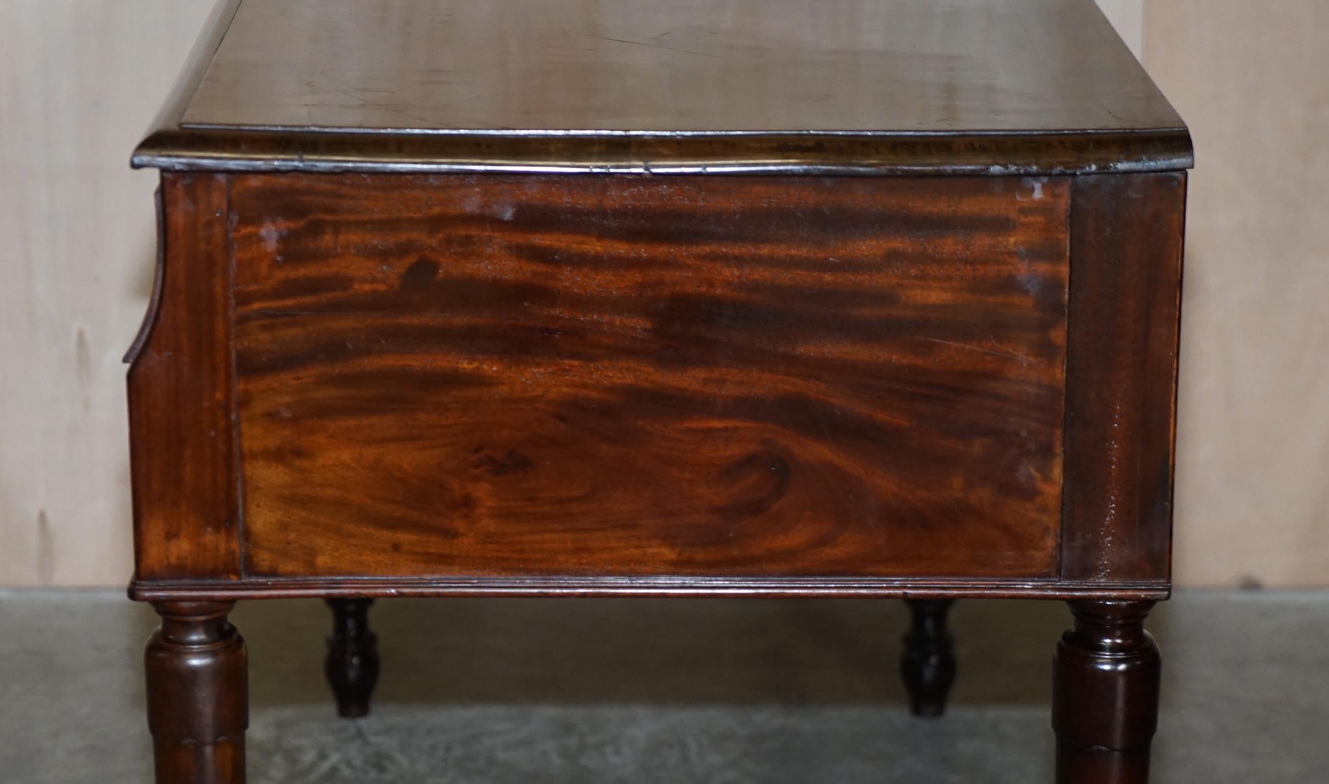 Antique George III circa 1780 Hardwood Georgian Irish Serving Table Four Drawers 11