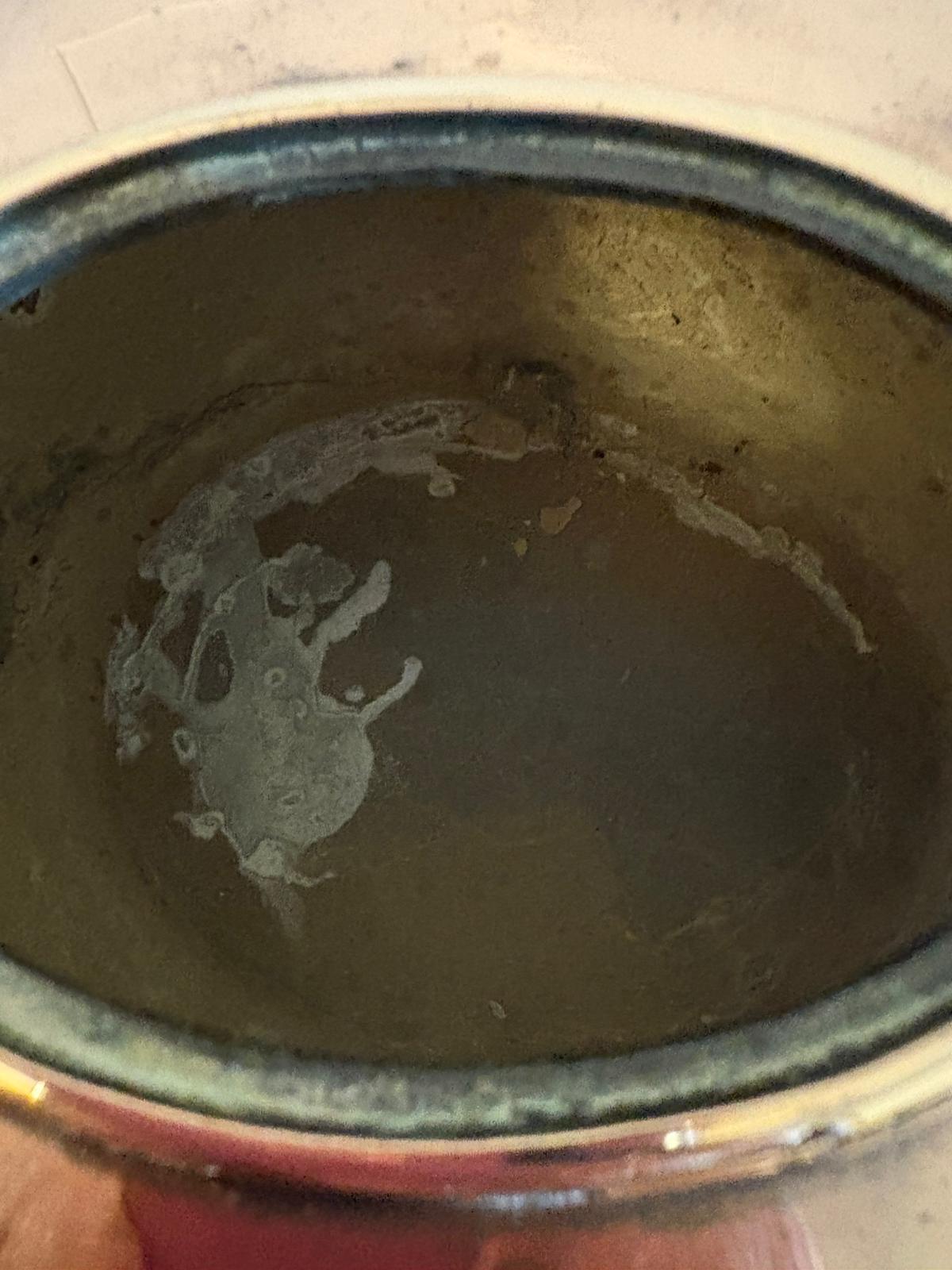 Un incantevole bollitore in rame martellato a mano con una calda patina naturale e un beccuccio dalla forma meravigliosa. Il corpo presenta le sottili ondulazioni tipiche del rame georgiano modellato a mano, che conferiscono al pezzo un carattere e