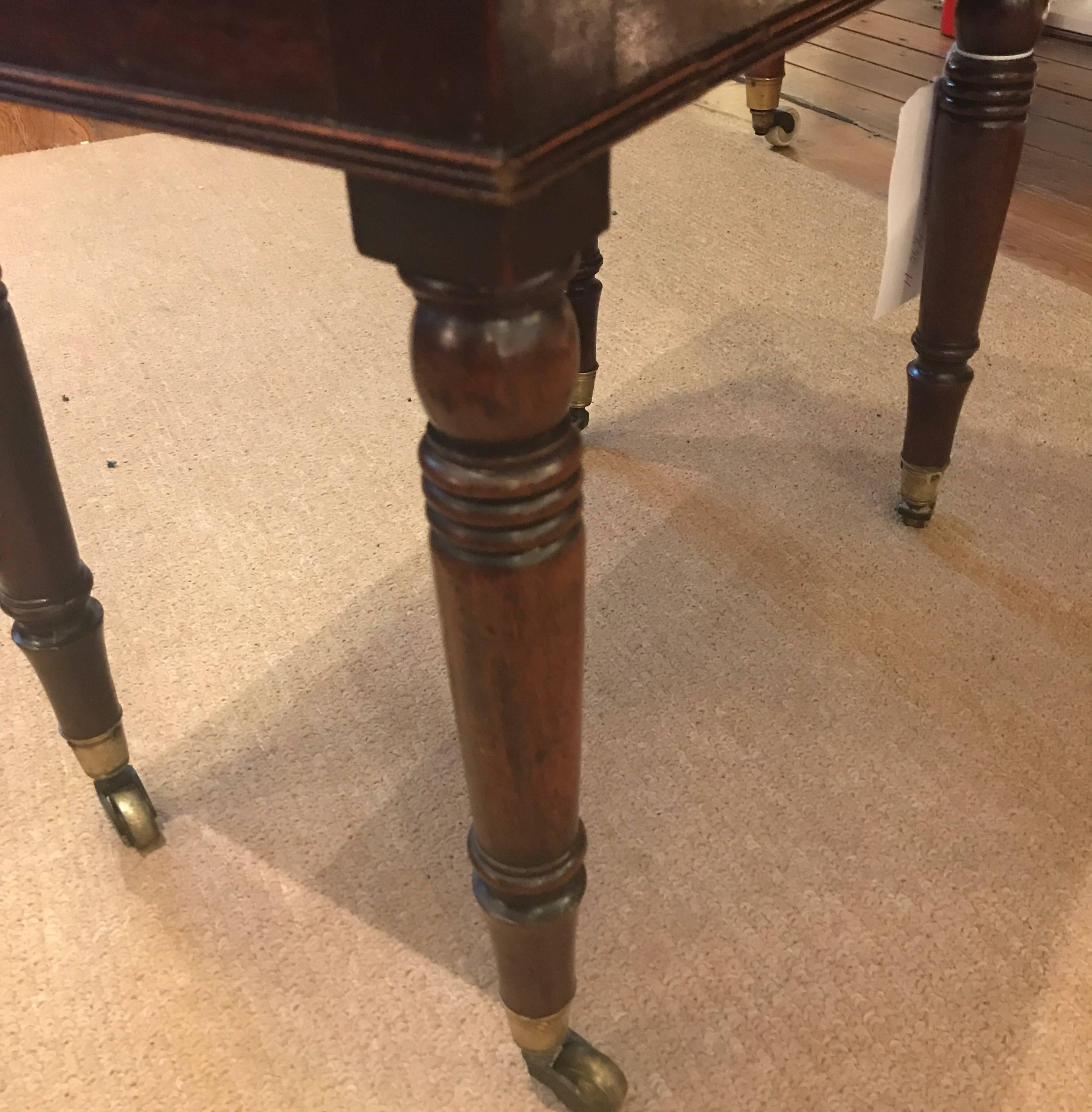 Early 19th Century Antique George III English Mahogany and Brass Cellarette
