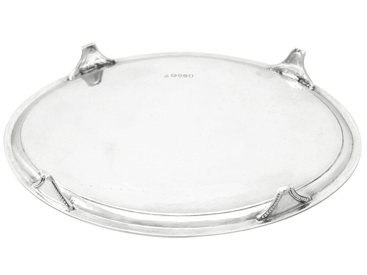 George III English Sterling Silver Salver For Sale 4