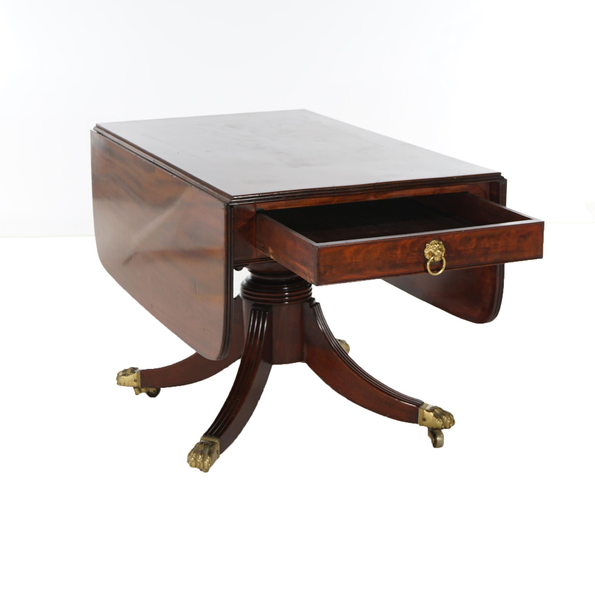vintage mahogany drop leaf table