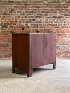 Antique George III Flamed Mahogany Chest of Drawers 19th, Century, circa 1810