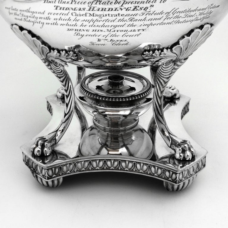 Antique George III Georgian Sterling Silver Tea Urn / Samovar, 1808 at  1stDibs