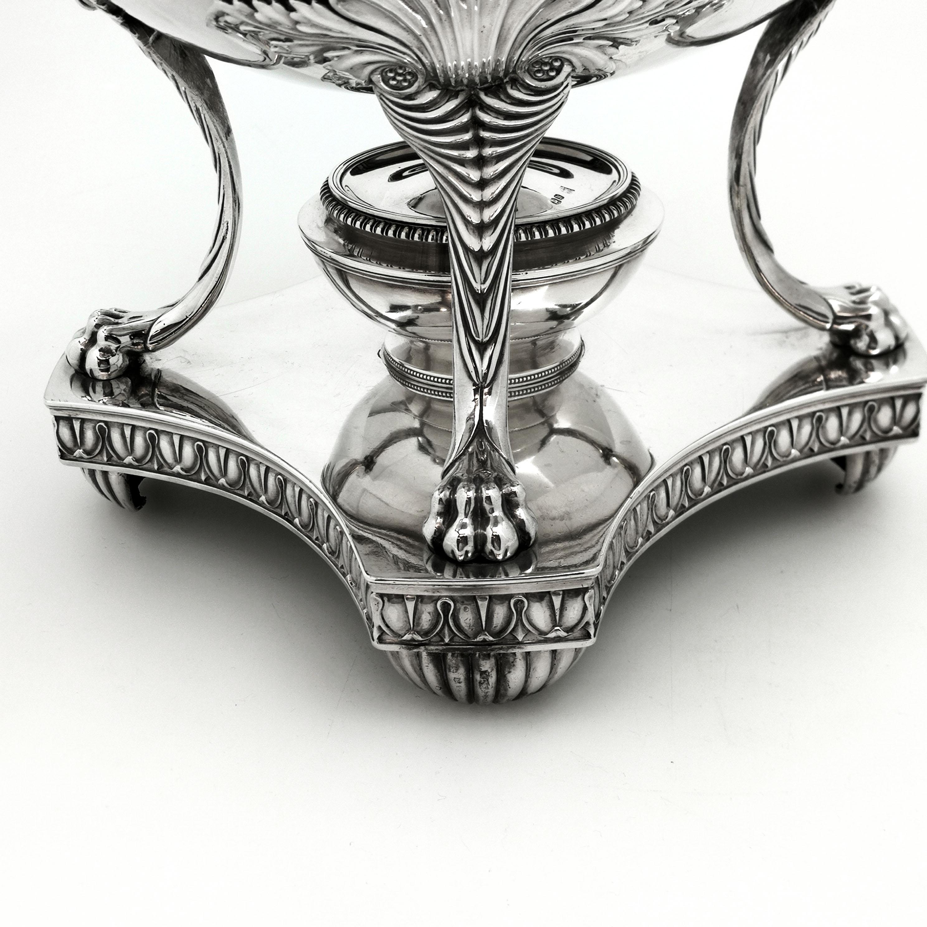 Antique George III Georgian Sterling Silver Tea Urn / Samovar, 1808 7