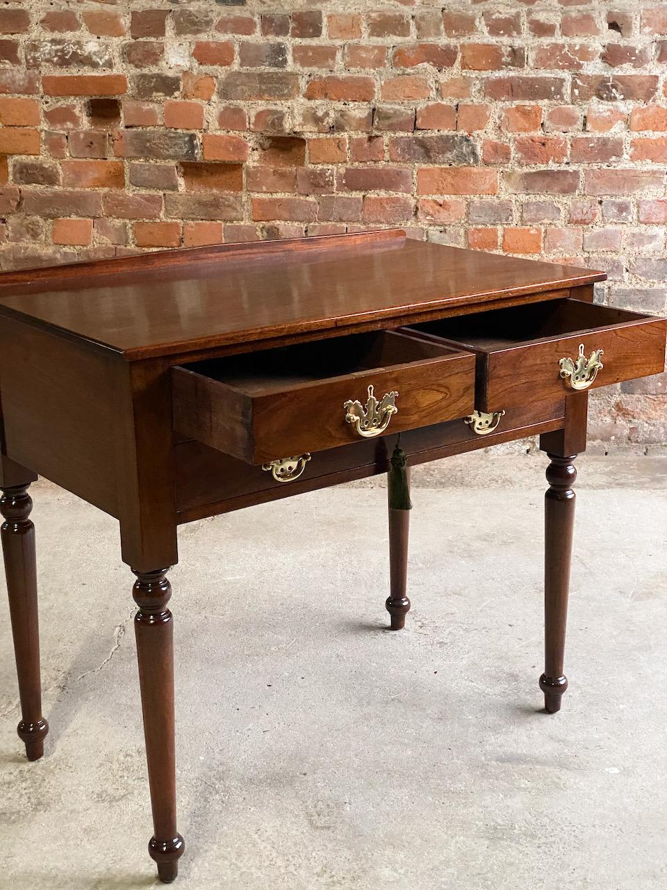 Antique George III Gillows Cuban Mahogany Side Table Cope & Collinson circa 1820 In Good Condition In Longdon, Tewkesbury