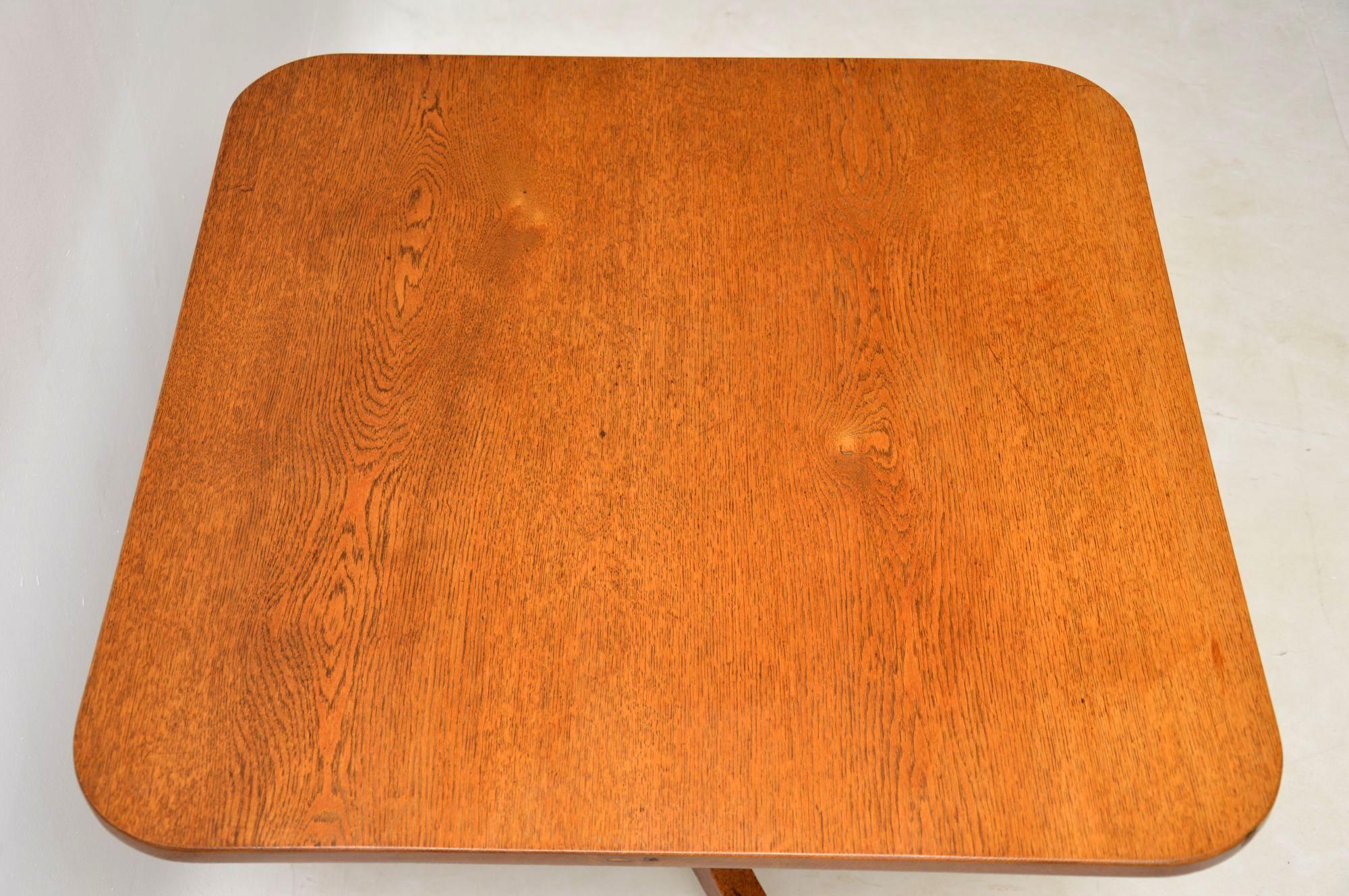 Antique George III Golden Oak Tilt-Top Table 3