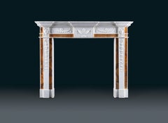 Antiker irischer neoklassizistischer Kaminsims im George-III-Stil