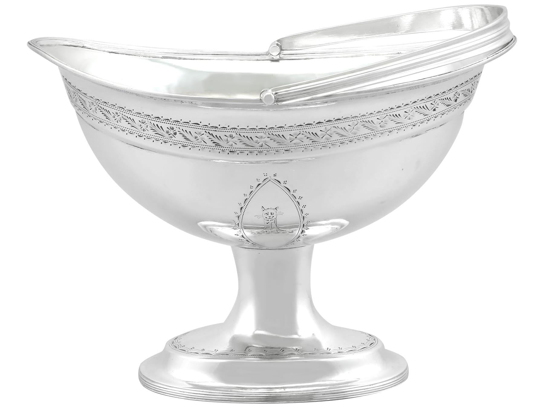 Azucarero irlandés georgiano de plata de ley (1791) Silver en venta