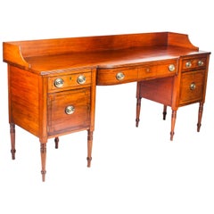 Antique George III Mahogany and Line Inlaid Sideboard, 18th Century