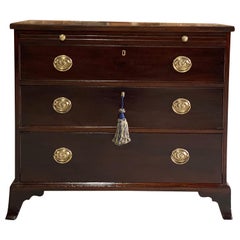 Antique George III Mahogany Bachelor’s Chest of Drawers 19th Century, circa 1830