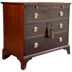 Antique George III Mahogany Bachelor’s Chest of Drawers 19th Century, circa 1830