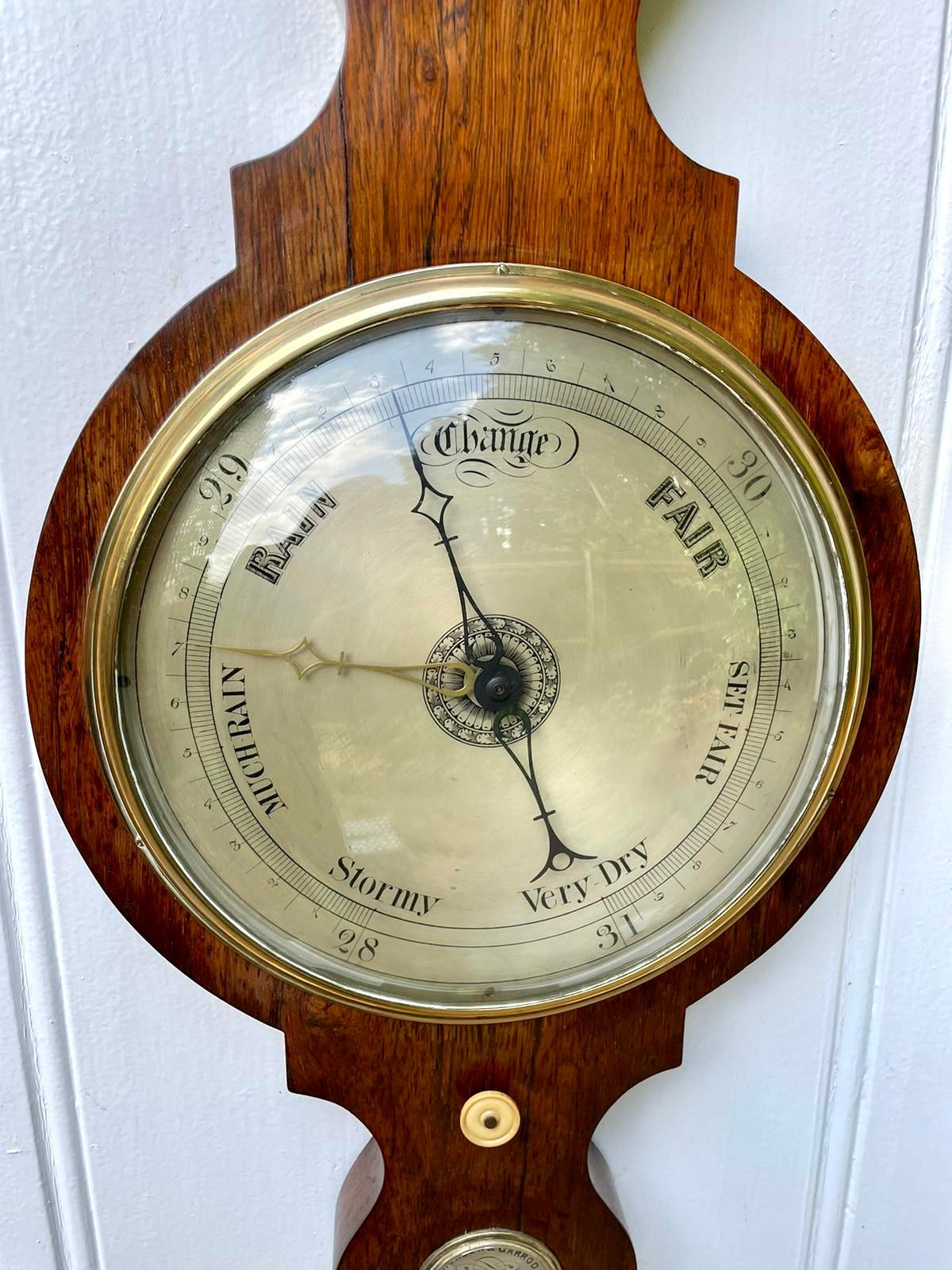 Antikes George III. Mahagoni- Banjo-Barometer (Englisch) im Angebot