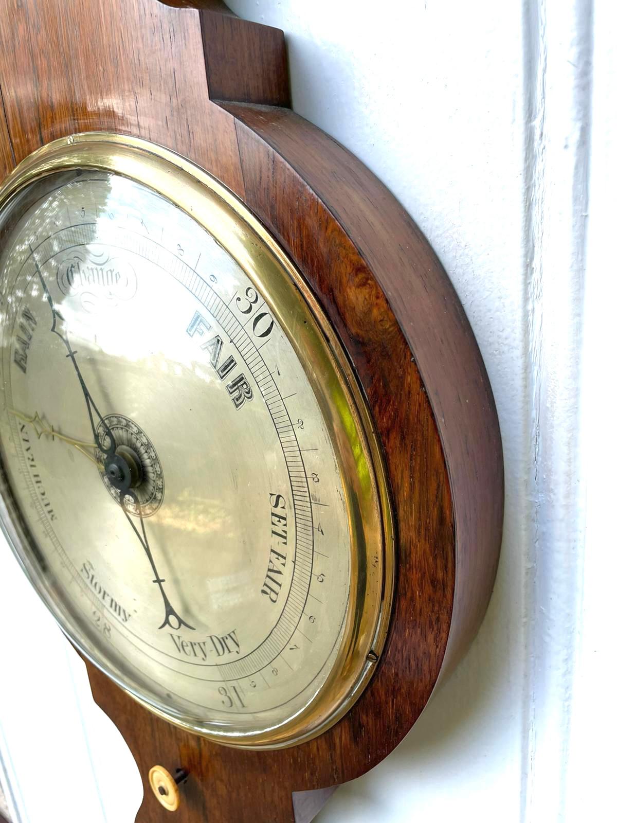 Antikes George III. Mahagoni- Banjo-Barometer (19. Jahrhundert) im Angebot