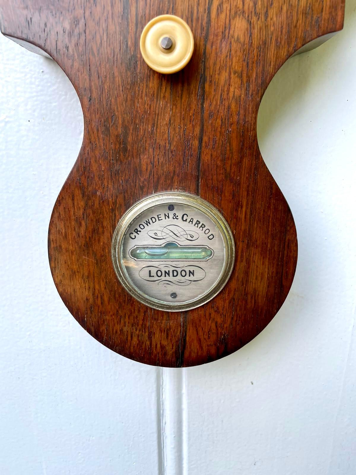 Antikes George III. Mahagoni- Banjo-Barometer im Angebot 2