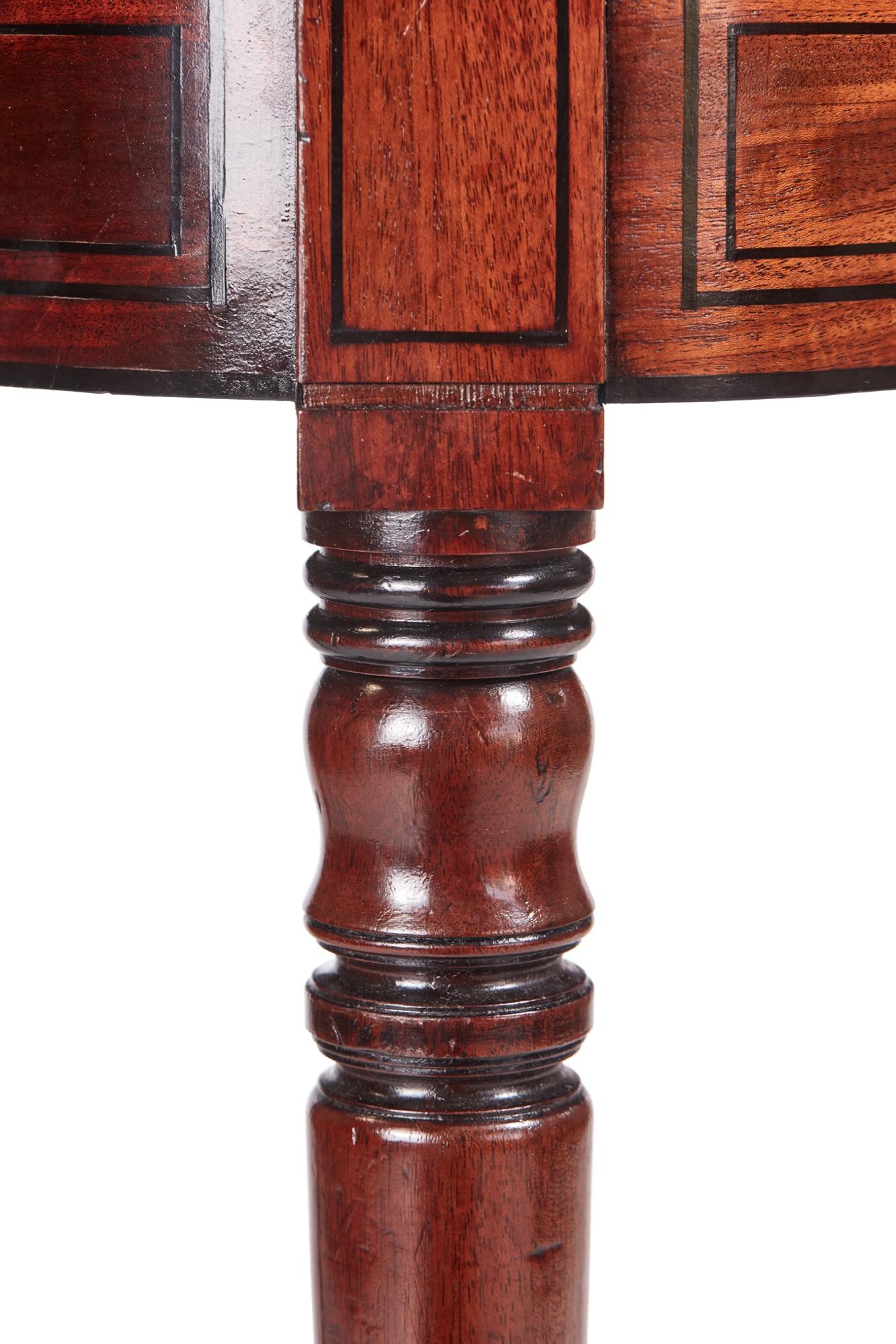 Antique George III Mahogany Card/Side Table In Excellent Condition For Sale In Suffolk, GB