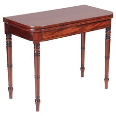 Antique George III Mahogany Card/Side Table