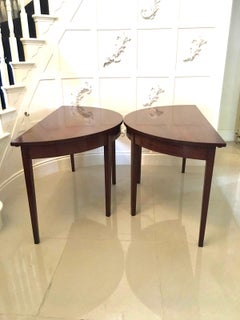 Antique George III Mahogany D End Dining Table