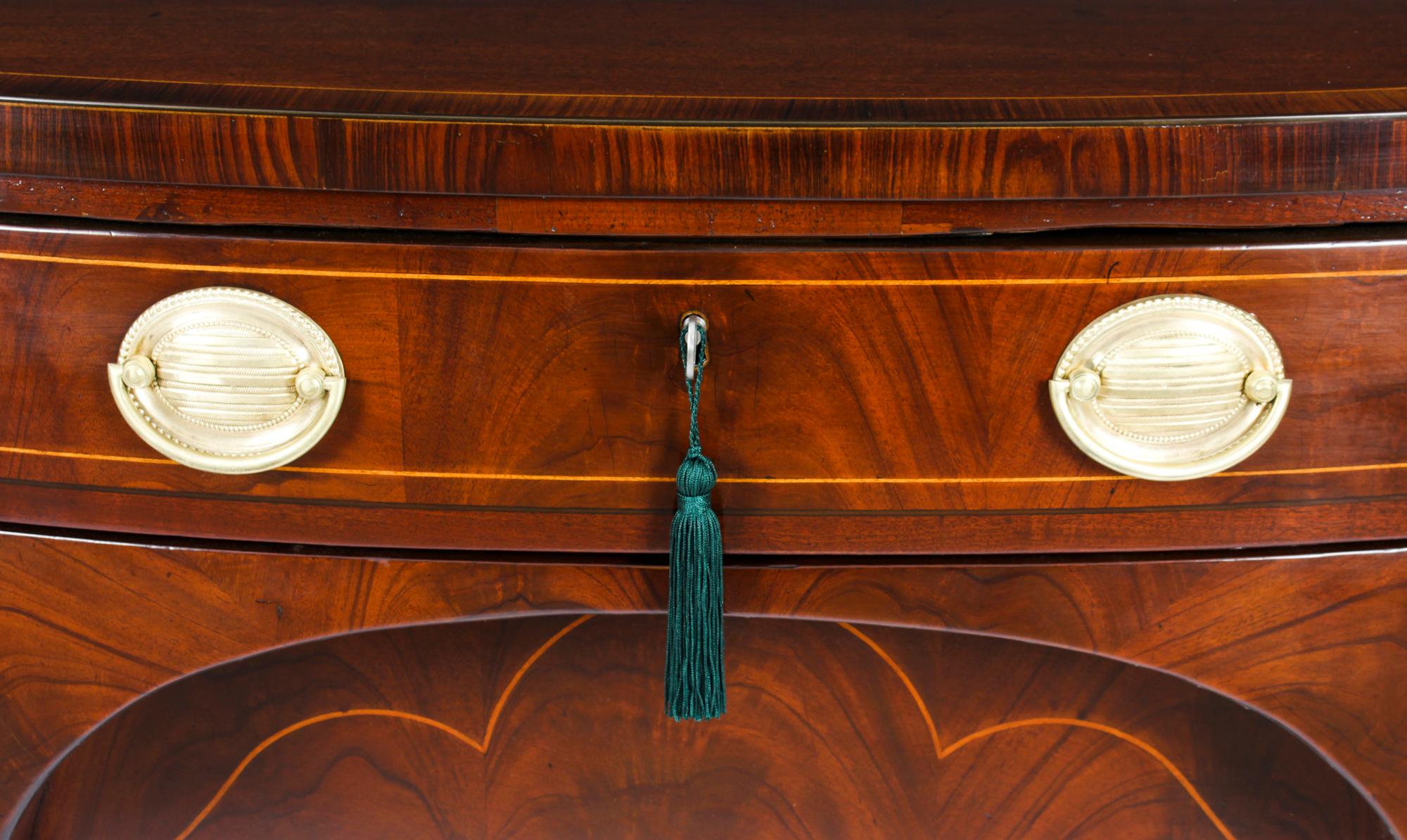 Antique George III Demi Lune Sideboard 18th Century 4
