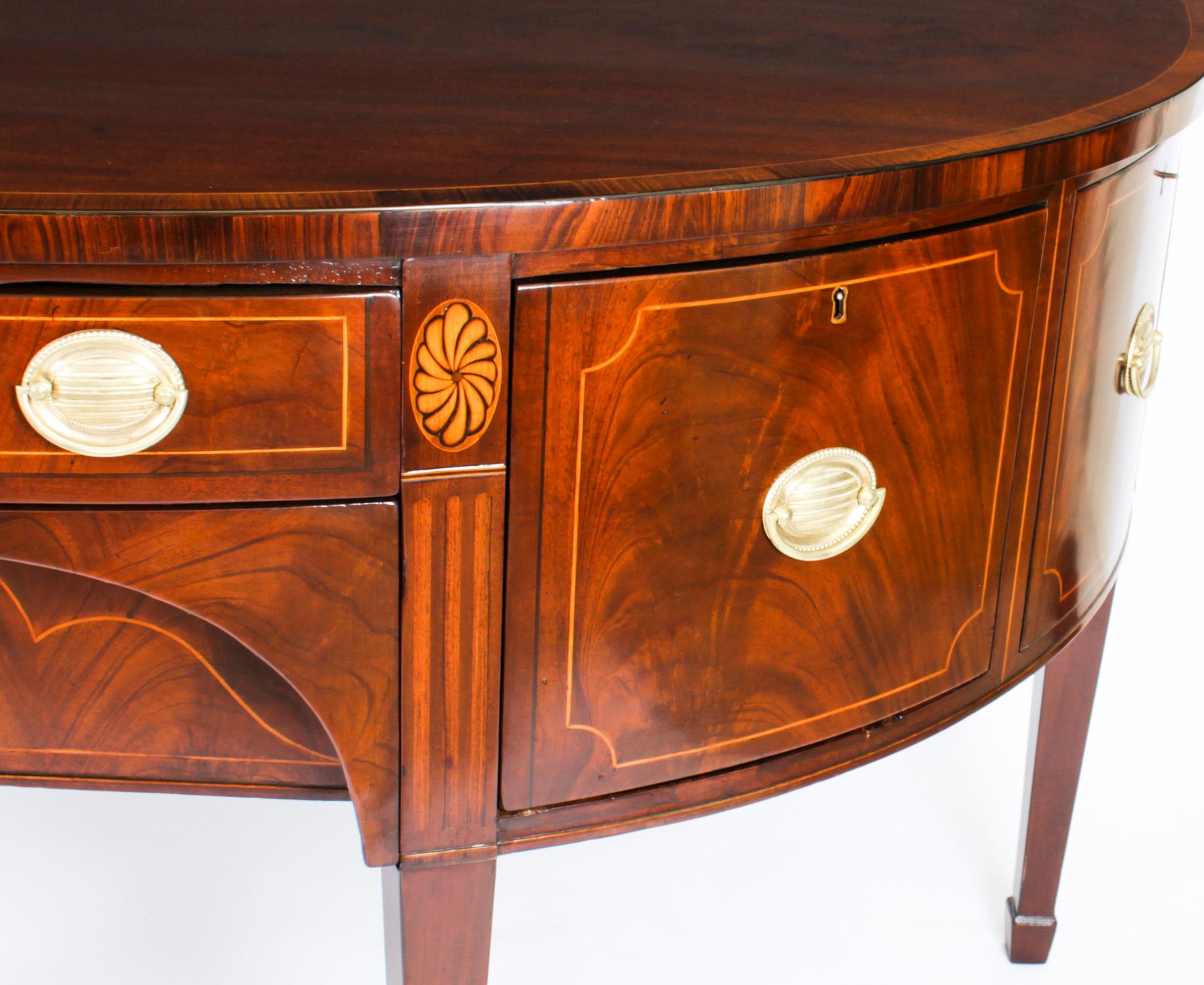 Antique George III Demi Lune Sideboard 18th Century 6