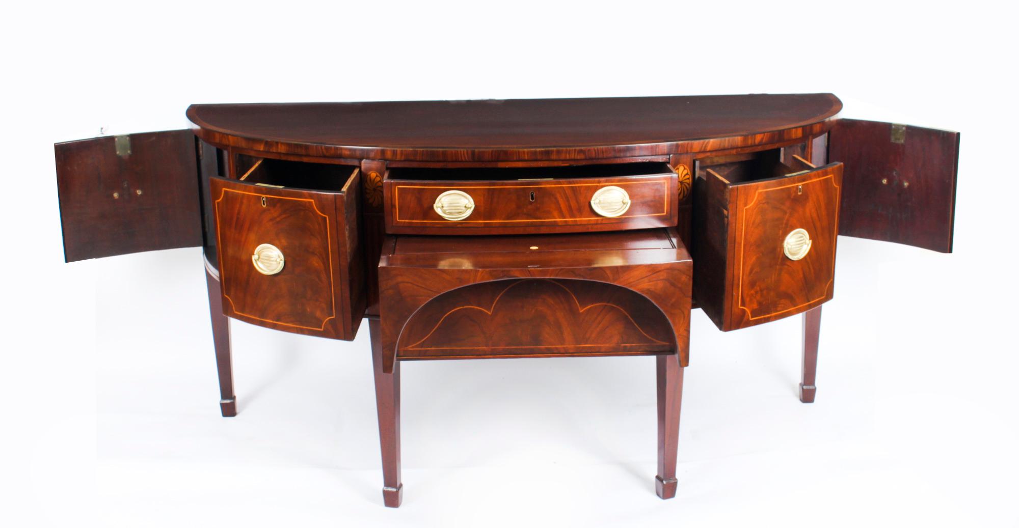 Antique George III Demi Lune Sideboard 18th Century 7