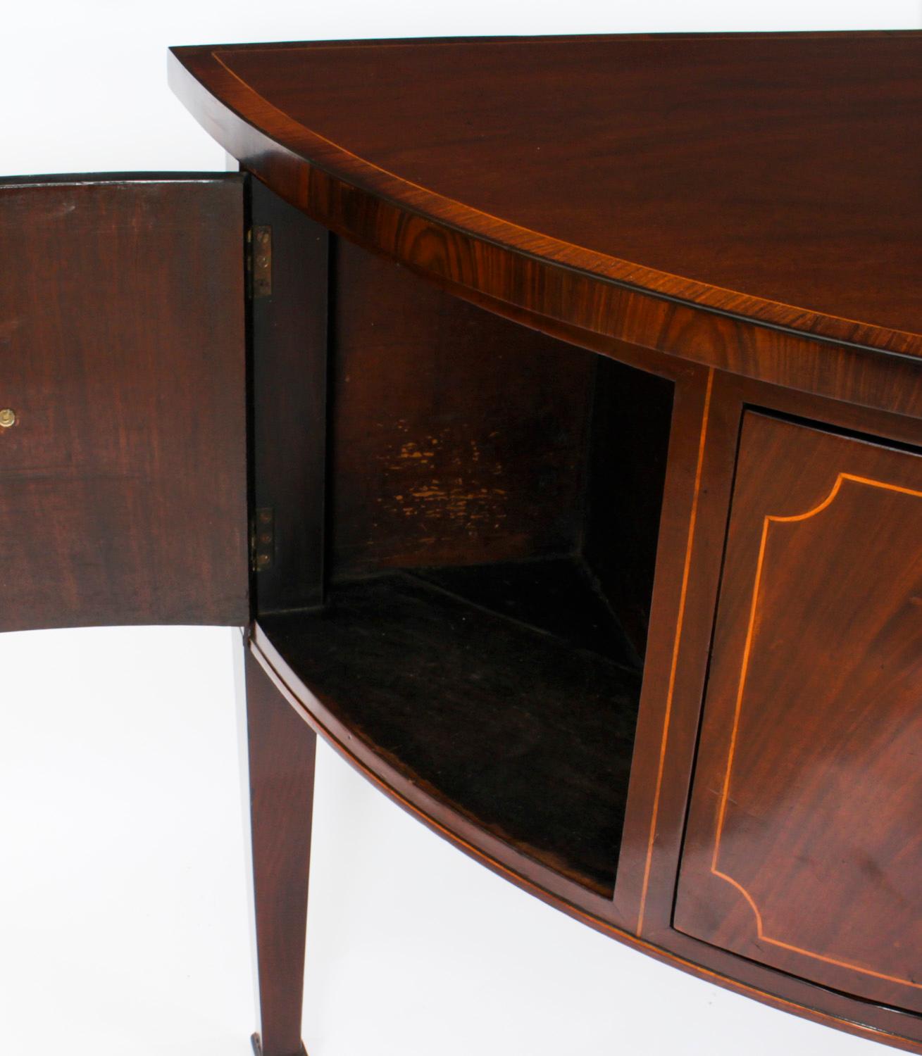 Antique George III Demi Lune Sideboard 18th Century 9