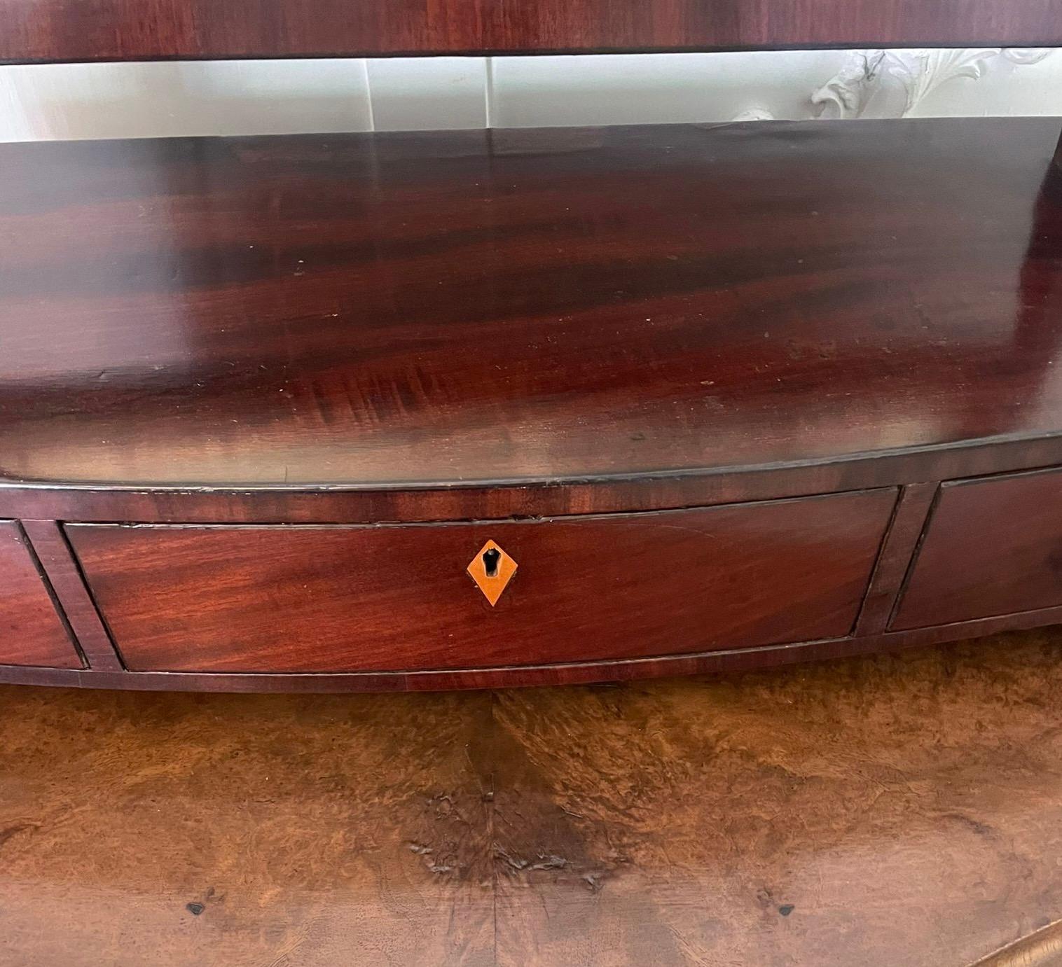 Antique George III Mahogany Dressing Table Mirror For Sale 1